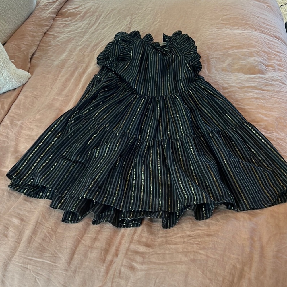 Ulla Johnson Lurex Ruffle Dress